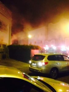 احتراق منزل في مدينة سعد العبدالله