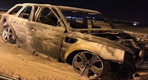 احتراق سيارة «فارهة» على خط العبدلي