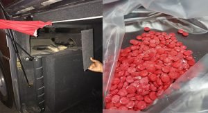 3435 حبة «كبتي» في «باص» لوحاته خليجية بالعبدلي