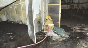 إخماد حريق شب في مصنع فحم بالشويخ