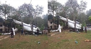 نجاة الفريق ركن محمد الخضر والوفد المرافق له من حادث سقوط طائرة عامودية