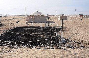 وفاة طفلة سورية في حريق مخيم بالجهراء