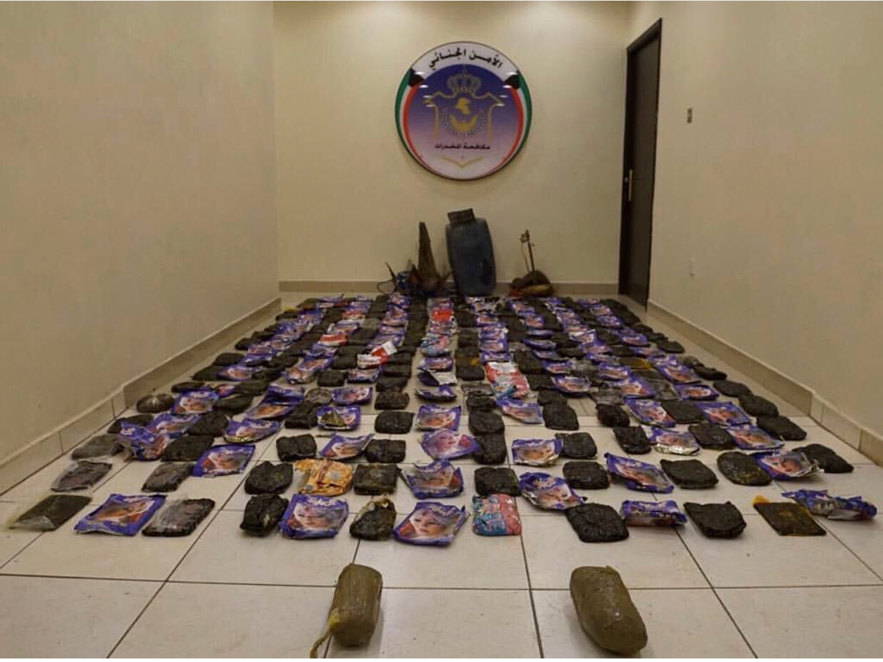 احباط تهريب 150 كيلو حشيش إلى الكويت  بقيمة 300 ألف دينار