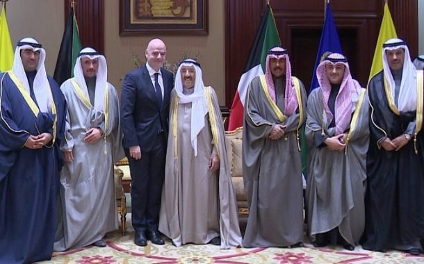 سمو الامير يشكر رئيس الفيفا على دعم الرياضة الكويتية