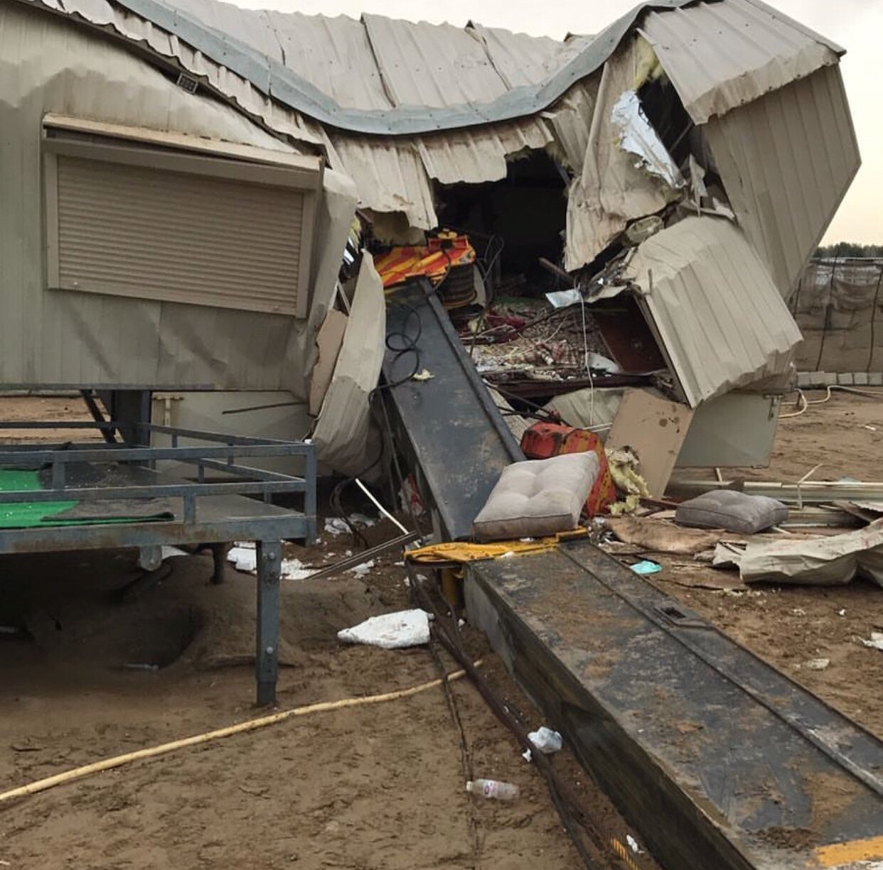 ‏سقوط رافعة في العبدلي يودي بحياة طفلة ويصيب 3 آخرين