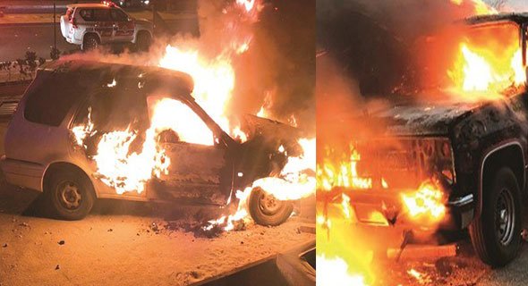 إخماد حريق مركبتين في «السالمي» و«سعدالعبدالله»