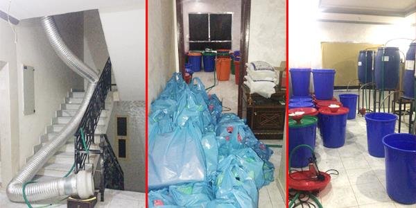 4 آسيويين يديرون مصنعا للخمور في منطقة سعدالعبدالله