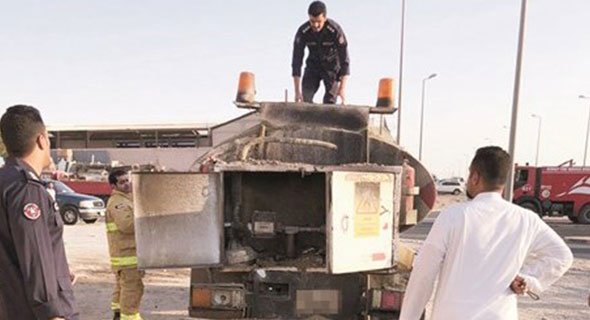 إخماد 3 حرائق في تيماء وكبد وصهريج ديزل دون خسائر بشرية