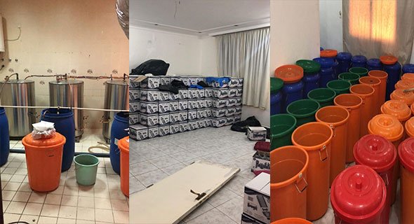 ضبط مصنع خمور في الجهراء يديره 6 آسيويين