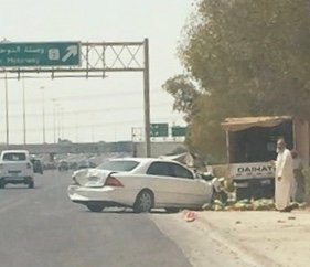 نجاة بائع «رقي» من موت محقق على «الدائري الرابع»