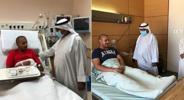 وزير الدفاع يزور الطلبة الضباط المصابين: لن نألوا جهداً في توفير الإمكانيات الطبية لأبناؤنا