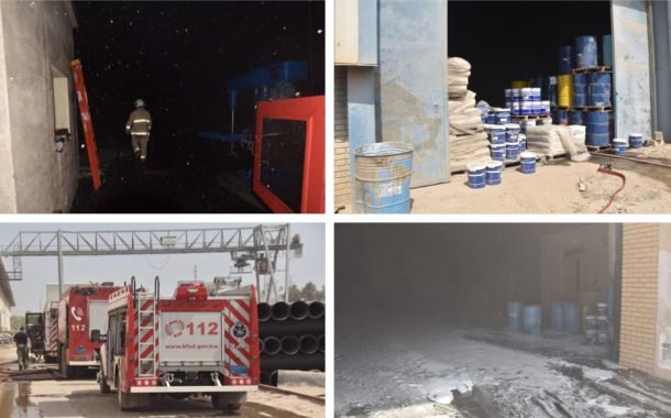 إخماد حريق مصنع أصباغ بـ«الشعيبة» بمشاركة 4 فرق إطفاء