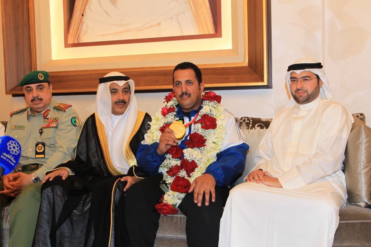 الرشيدي: أُهدي الميدالية «الذهبية» لسمو الأمير والشعب الكويتي.. والأهم رفع علم الكويت