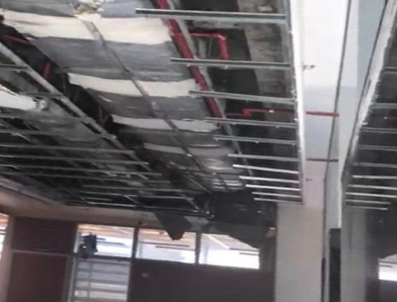 سقوط ديكور إحدى الغرف بمديرية أمن حولي.. ولا إصابات