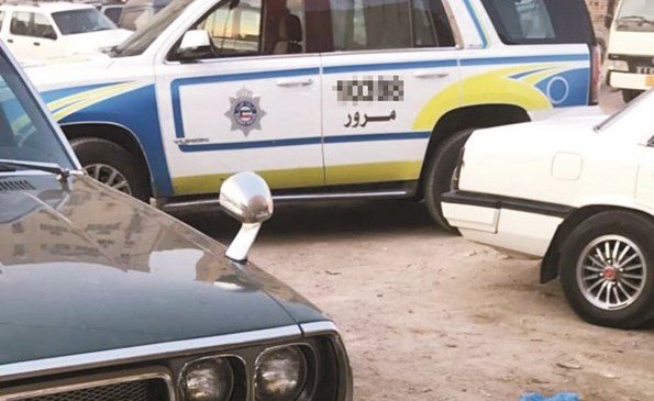 إحالة مركبات بلوحات خليجية إلى كراج الحجز