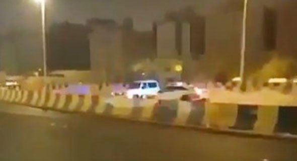 البحث عن مستهتر كاد يدهس رجل أمن وهرب عكس السير