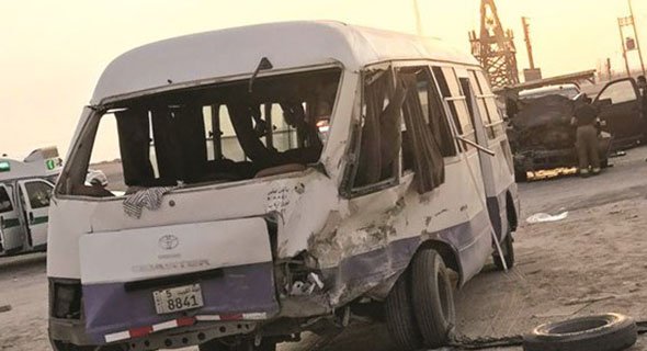 9 مصابين في التصادم العنيف بـ«العبدلي».. وفتح تحقيق