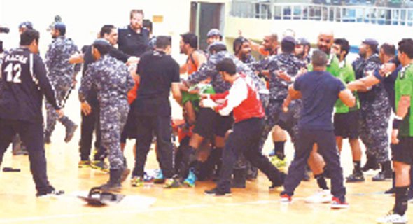 ضبط وإحضار للمعتدين على «القوات الخاصة» في مباراة كاظمة والعربي