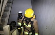 إجلاء عشرات الأشخاص بعد اندلاع حريق داخل عمارة في السالمية