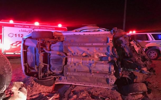 «الإطفاء»: وفاة 6 وافدين وإصابة 5 مواطنين في حادث مروع على طريق الوفرة