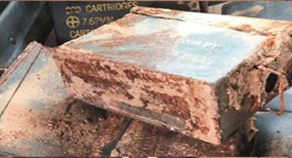 مواطن يعثر على 5 صناديق ذخيرة في السالمي