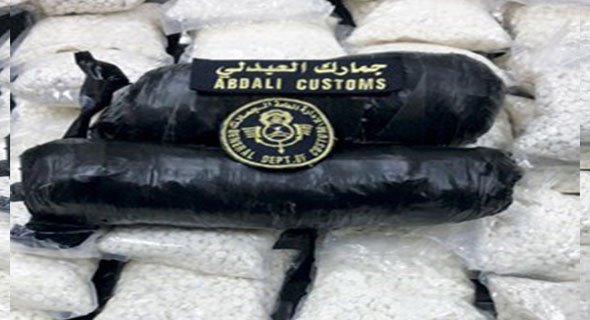 «خليجي» يقود باص وصل العبدلي بـ «100» ألف حبة كبتاغون و2 كيلو شبو